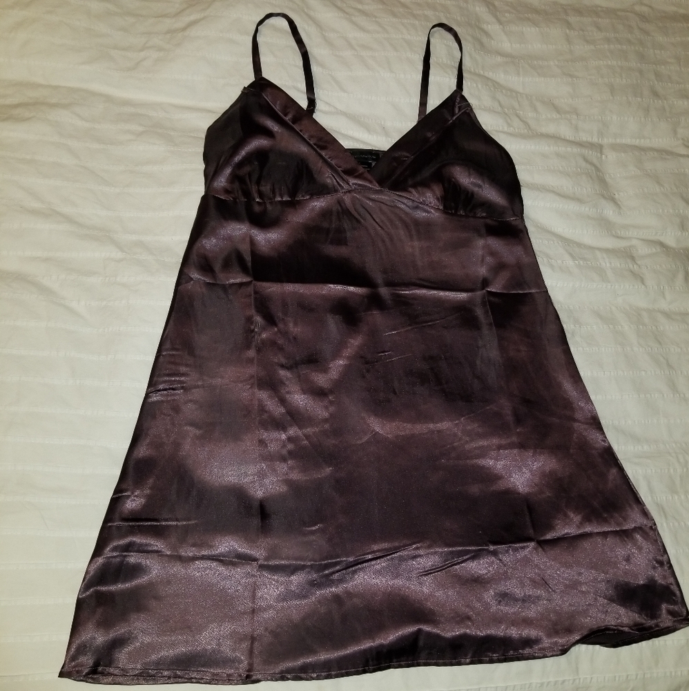 Purple silk nightgown